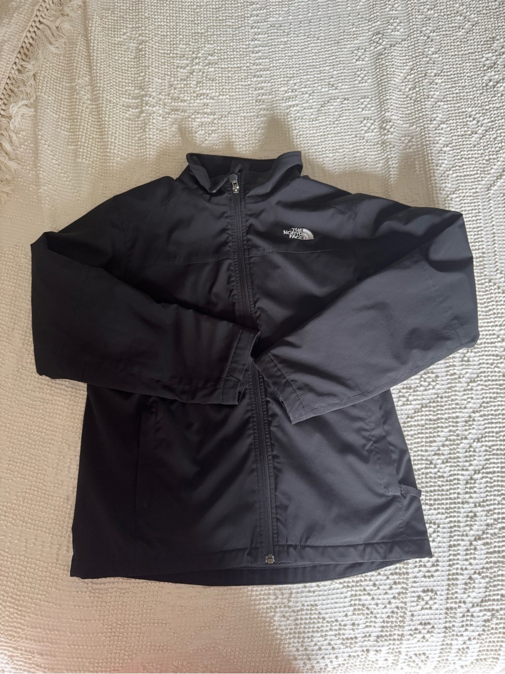 The North Face Black Jacket with Logo Tag